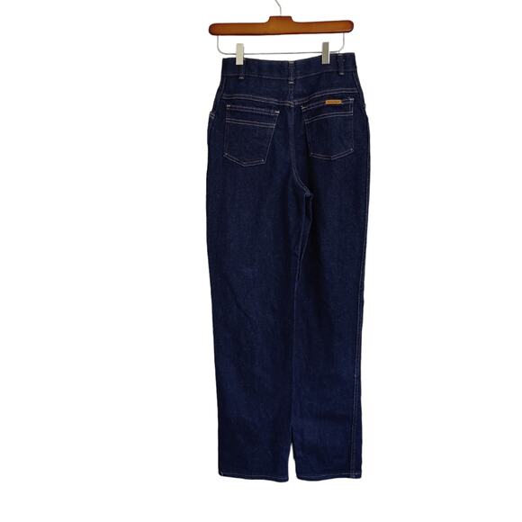 Vintage 80s Sears Womens Sz 8 Super High Rise Relaxed Baggy Mom Jeans Dark Wash - Picture 9 of 9